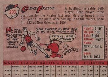 Gene Freese  baseball card collectible - Main Image 2