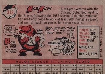 Bob Rush  baseball card collectible - Main Image 2