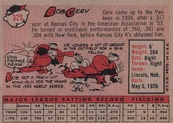 Bob Cerv  baseball card collectible - Main Image 2