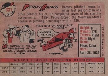 Pedro Ramos  baseball card collectible - Main Image 2