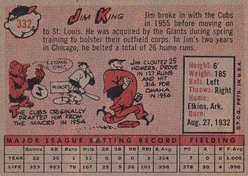 Jim King  baseball card collectible - Main Image 2
