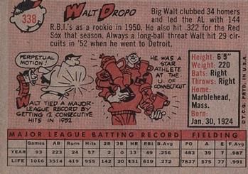 Walt Dropo  baseball card collectible - Main Image 2