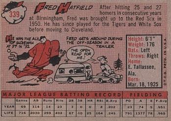 Fred Hatfield  baseball card collectible - Main Image 2