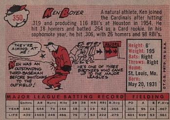 Ken Boyer  baseball card collectible - Main Image 2