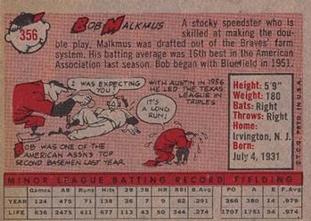 Bob Malkmus  baseball card collectible - Main Image 2