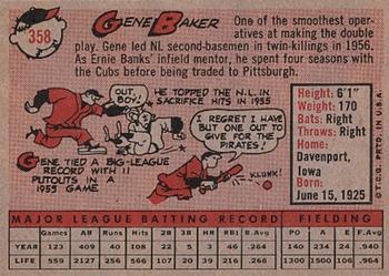 Gene Baker  baseball card collectible - Main Image 2