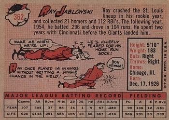 Ray Jablonski  baseball card collectible - Main Image 2