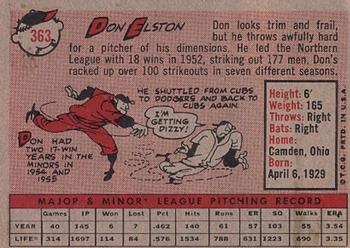 Don Elston  baseball card collectible - Main Image 2