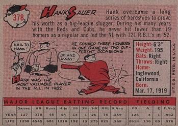 Hank Sauer  baseball card collectible - Main Image 2