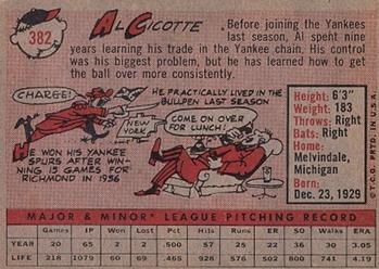 Al Cicotte  baseball card collectible - Main Image 2