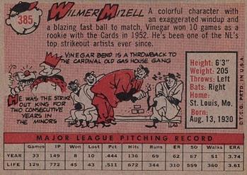 Wilmer Mizell  baseball card collectible - Main Image 2