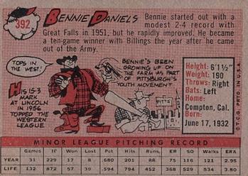 Bennie Daniels  baseball card collectible - Main Image 2