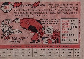 Willard Nixon  baseball card collectible - Main Image 2