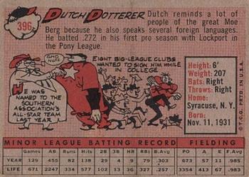 Dutch Dotterer  baseball card collectible - Main Image 2