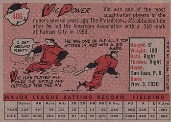 Vic Power  baseball card collectible - Main Image 2