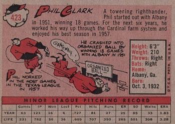 Phil Clark  baseball card collectible - Main Image 2