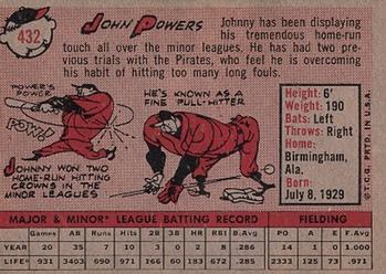 John Powers  baseball card collectible - Main Image 2