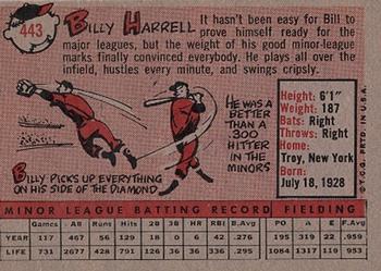 Billy Harrell  baseball card collectible - Main Image 2