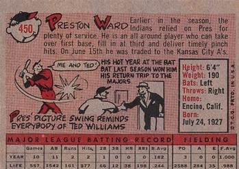 Preston Ward  baseball card collectible - Main Image 2