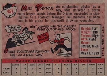 Milt Pappas  baseball card collectible - Main Image 2