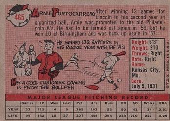 Arnie Portocarrero  baseball card collectible - Main Image 2