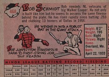 Bob Schmidt  baseball card collectible - Main Image 2