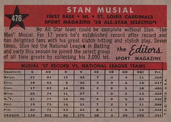 Stan Musial  baseball card collectible - Main Image 2