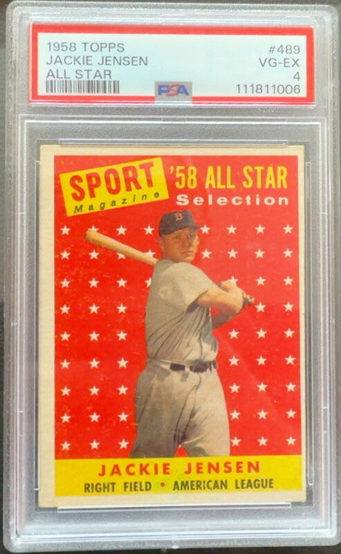 Jackie Jensen  baseball card collectible - Main Image 4