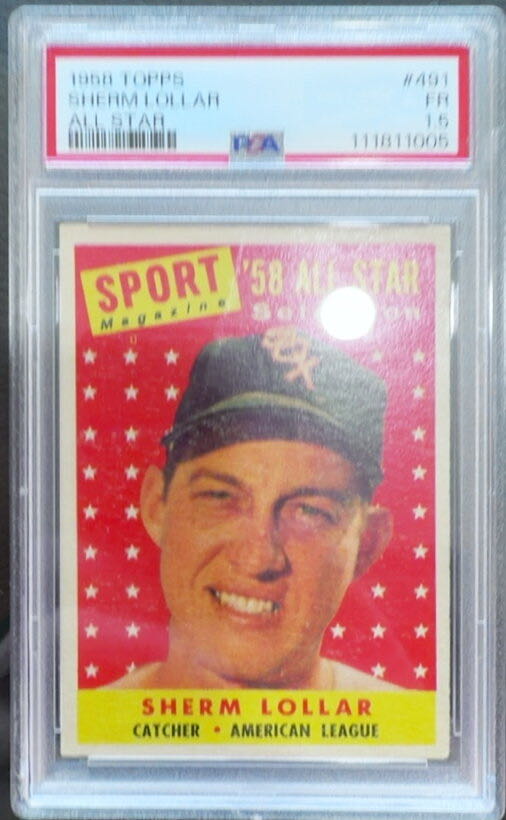 Sherm Lollar  baseball card collectible - Main Image 4