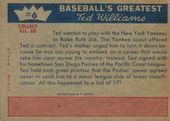 Ted Williams  baseball card collectible - Main Image 2