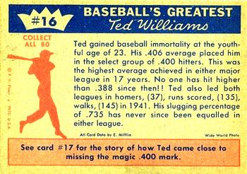 Ted Williams  baseball card collectible - Main Image 2