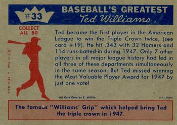 Ted Williams  baseball card collectible - Main Image 2