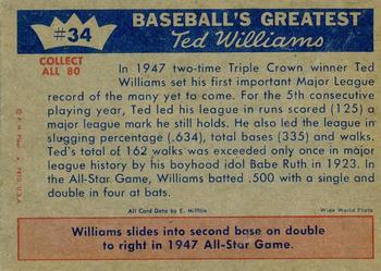Ted Williams  baseball card collectible - Main Image 2