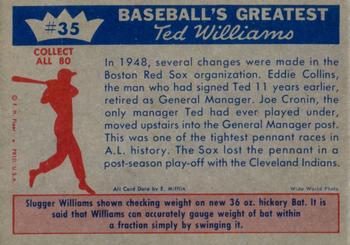 Ted Williams  baseball card collectible - Main Image 2