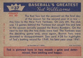 Ted Williams  baseball card collectible - Main Image 2