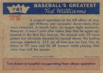 Ted Williams  baseball card collectible - Main Image 2