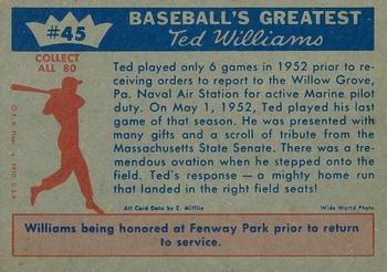 Ted Williams  baseball card collectible - Main Image 2