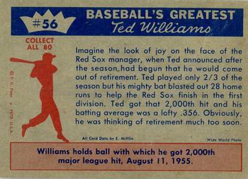 Ted Williams  baseball card collectible - Main Image 2