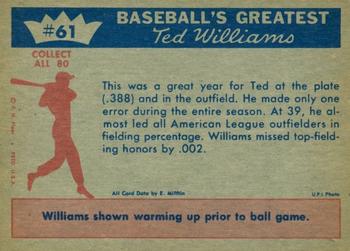 Ted Williams  baseball card collectible - Main Image 2