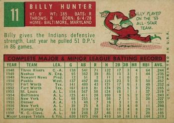 Billy Hunter  baseball card collectible - Main Image 2
