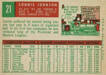 Connie Johnson  baseball card collectible - Main Image 2