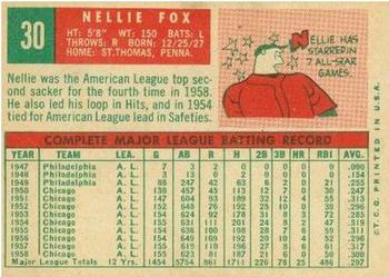 Nellie Fox  baseball card collectible - Main Image 2