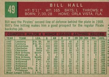 Bill Hall  baseball card collectible - Main Image 2
