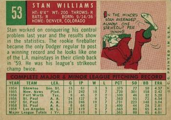 Stan Williams  baseball card collectible - Main Image 2