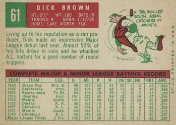 Dick Brown  baseball card collectible - Main Image 2