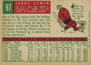 Jerry Lynch  baseball card collectible - Main Image 2