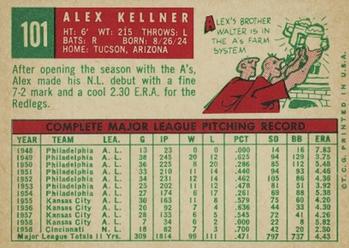 Alex Kellner  baseball card collectible - Main Image 2