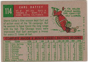 Earl Battey  baseball card collectible - Main Image 2