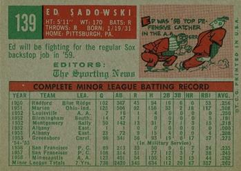 Ed Sadowski  baseball card collectible - Main Image 2