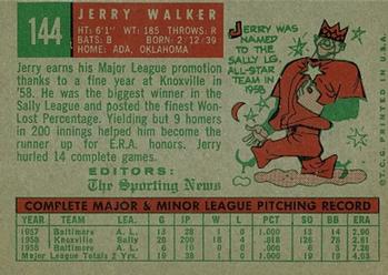Jerry Walker  baseball card collectible - Main Image 2